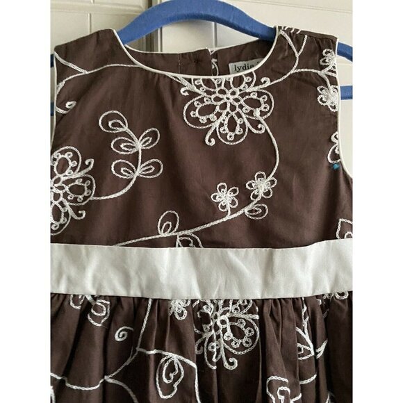 NWT Lydia Jane Brown Sleeveless Sz 5T Dress - Picture 2 of 4